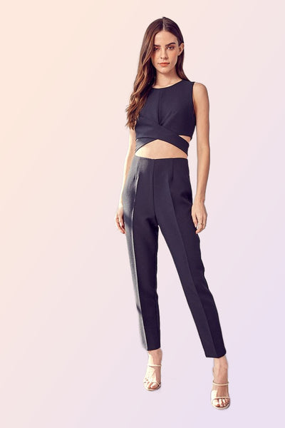 High Waisted Slim Pants