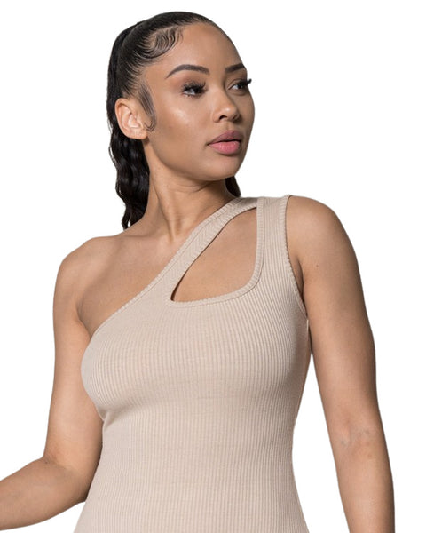 ECLIPSE CUT-OUT RIBBED BODYSUIT