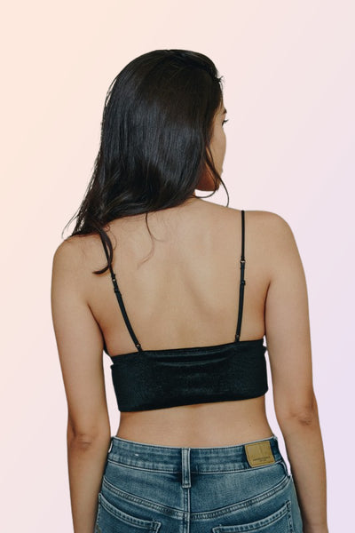 Velvet Longline Bralette