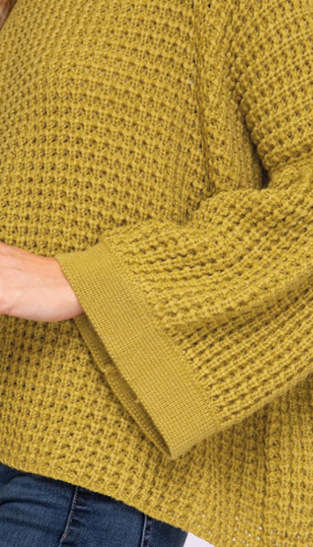 ANNECY BELL SLEEVE KNIT SWEATER