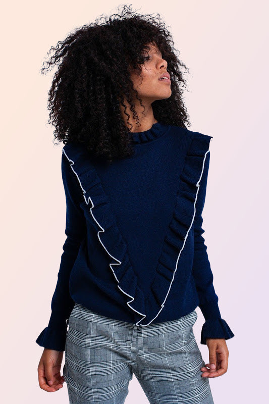 BRECKENRIDGE RUFFLE SWEATER